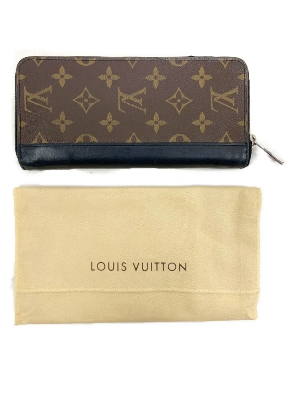 Louis Vuitton Monogram Macassar Zippy Wallet Vertical Zip Around Brown